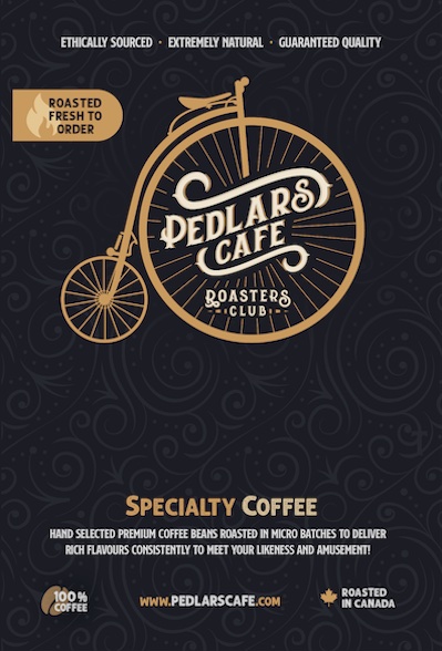 Pedlars Cafe Label Pedlars Cafe Label